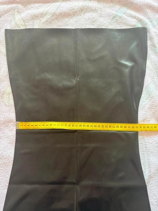 Zwarte buisjurk - latex - maat 36 (S) – photo 7